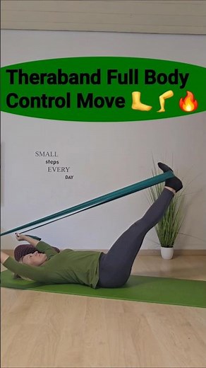Theraband Core Burner: Bauch, Hüfte & Beine in 30 Sekunden! 🔥#theraband #homeworkout #bauchtraining