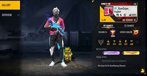 Gyan Gaming's Free Fire ID, real name, monthly income, and November 2021 stats