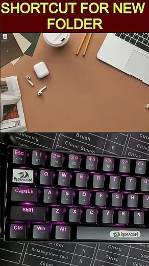 Create New Folder Instantly! 💻 Shortcut Key for Windows | Computer Tips #shorts