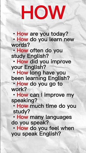 Learn English with HOW | 10 Easy Questions for Beginners | English Speaking Practice: HOW #english