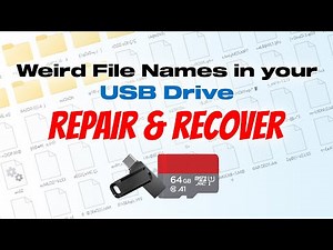 Repair & Recover Files From USB Drive That Shows Weird File Names