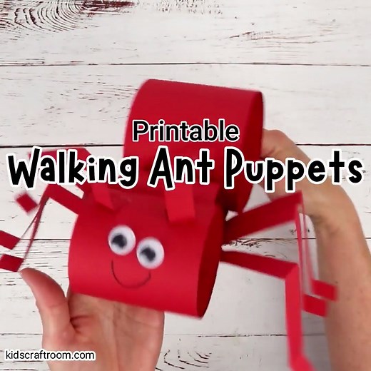 This Walking Ant Craft is sure to delight kids and inspire lots of imaginative play. https://kidscraftroom.com/walking-ant-craft/ | Kids Craft Room