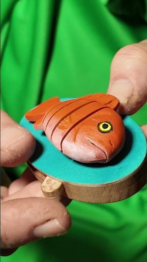 Automaton project. Construction drawings download. Flapping goldfish #automata #woodart