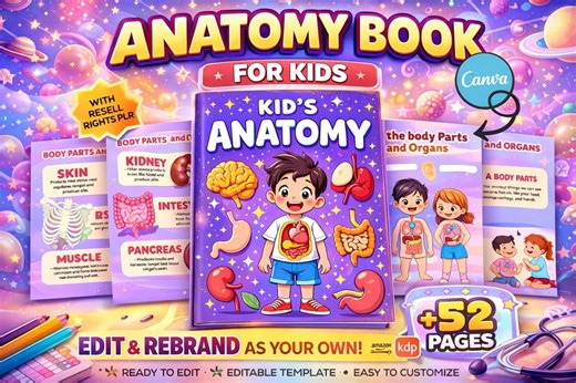 PLR Anatomy Book, Body Parts Activity Worksheets for Kids 30+ Human Anatomy, Matching, Coloring, Practice Book Kids Homeschool, Book Pages - Etsy UK