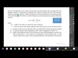 Design of deck slab bridge part 1