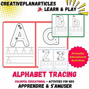 Alphabet to Trace PDF – 26 Printable Pages | Uppercase and Lowercase Letters | Kindergarten Writing - Etsy