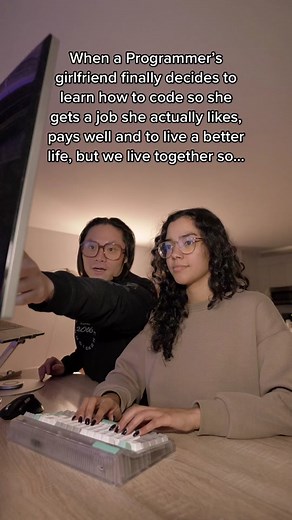 Relationship with a Programmer: Girlfriend Learns Coding for Better Life