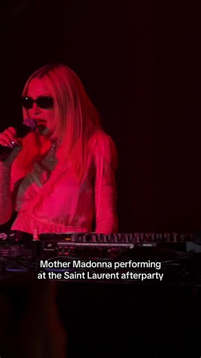 Madonna at Saint Laurent afterparty performance — DazedFashionTV clip