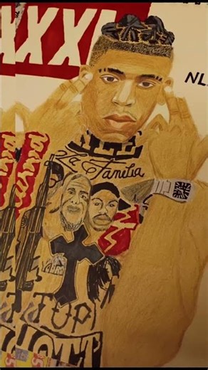 This a NLE Choppa drawing I did a few years ago. #fyp #youtubeart #art #nlechoppa #artistofinstagram