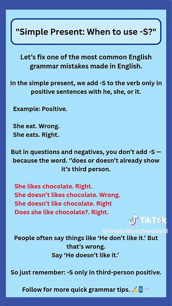 Mastering the Simple Present in English Grammar