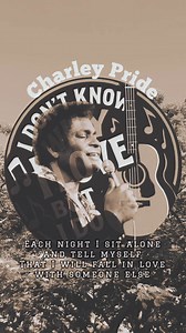 "I Don't Know Why I Love You but I Do" by Charley Pride ,This song showcases Pride's smooth baritone voice and signature blend of traditional country sounds. Charley Pride's version adds a layer of sincerity and warmth, characteristic of his musical style. #CharleyPride #CountryMusic #ClassicCountry #LoveSong | Stone Cold Country