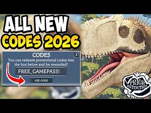 ALL WORKING PRIOR EXTINCTION DINOSAUR SURVIVAL CODES ROBLOX - Prior Extinction Codes 2026! (REDEEM)