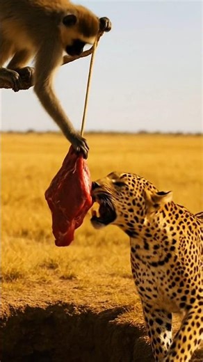 This Monkey Is TOO Smart… The Leopard Never Saw It Coming!