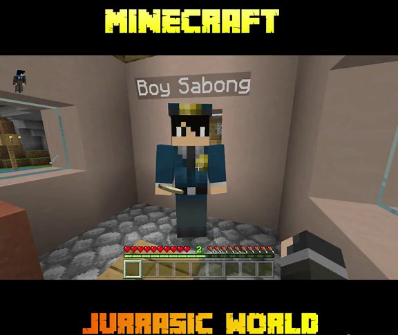 Jurrasic World in Minecraft | #fyp #minecraft #minecraftmemes #minecraftbedrock #minecraftpocketedition #trending