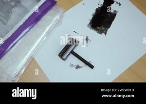 fingerprint reader on desk top view Stock Video Footage - Alamy