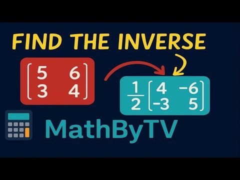 Find the Inverse of a 2×2 Matrix | Fast & Clear Step-by-Step Lesson