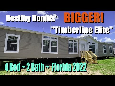 Destiny Homes' "Timberline Elite" 4/2 Affordable Double Wide Manufactured Home Tour Florida 2022