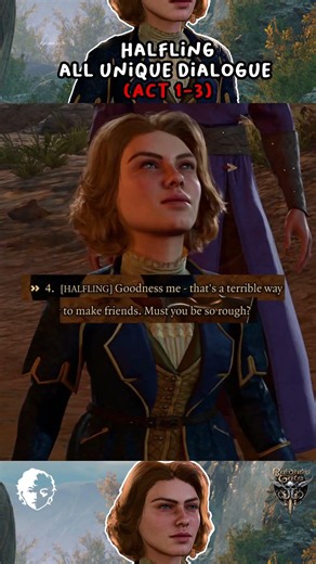 Halfling and Lae'zel Unique Dialogue #tjoajunchoi #baldursgate3