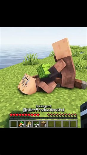 NUNCA OFENDA A MÃE DE UM ALDEÃO! | MINECRAFT | GROXMC #minecraft #gameplay #groxmc #manhunt