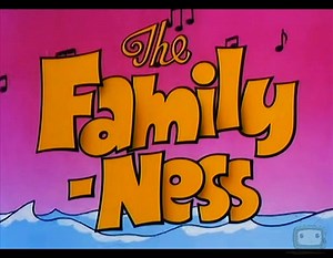 *The Family-Ness* was a British animated children's series that aired in the 1980s. It followed siblings Angus and Elspeth, who discovered a family of Loch Ness monsters living in the lake. With their secret "thistle whistles," they summoned various Nesses for help and adventures. The show was created by Peter Maddocks, who also worked on *Penny Crayon* and *Jimbo and the Jet Set*. His simple animation style became a hallmark of 1980s British children's TV. Each Ness monster had a distinct perso
