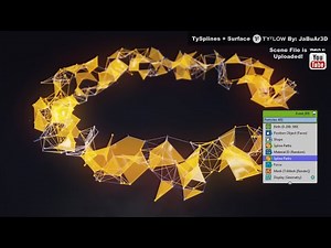 tyflow tySplines+Surface Scene File! By JaBuAr3D