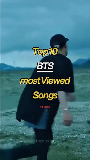Top 10 Most Viewed BTS Songs on YouTube 🎵🔥 #BTS #shorts