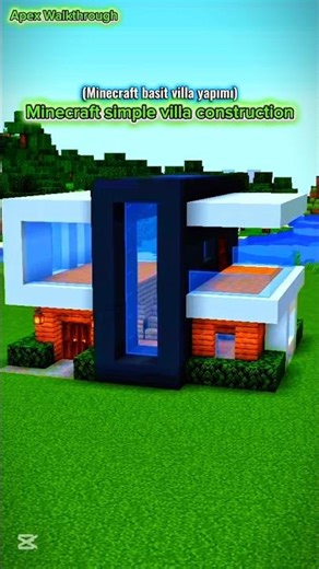 Simple Modern Villa Tutorial |#minecraft #simplevillage #minecraftevyapımı #building