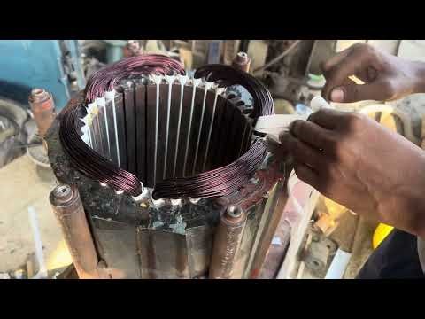 Generator winding connection and finishing