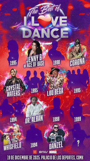 Así empieza a sonar el festival del año.🔥 The Best of I LOVE DANCE ya está encendiendo la pista con himnos que marcaron época. Desde “Rhythm of the Night” hasta “Pump It Up”, así se siente el regreso del eurodance más poderoso del planeta. Muchos más por anunciar 😌 🎟 19 de diciembre – Palacio de los Deportes 👉 Boletos ya disponibles en Ticketmaster: https://bit.ly/TheBestofILD | I Love Dance: En Concierto