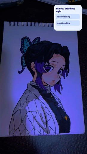 shinobu drawing [] Demon slayer [] insect hashira [] #art #animedrawing #animeart