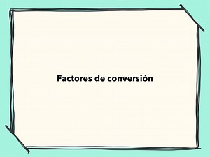 Factores De Conversión