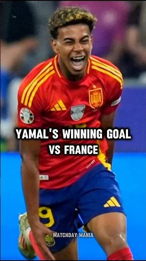 Lamine Yamal's INSANE Winning Goal vs France | Youngest Goal Scorer in Euro #euro2024 #lamineyamal