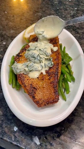 Pan Seared Red Snapper W/ A Lemon & Spinach Cream Sauce & Green Beans Red Snapper Lovers, where y’all at? Do you see the sear on this Snapper 👏🏾👏🏾👏🏾 I used the following from my collection 👇🏾 🫒 Lemon Flavored EVOO 🌿Lemon Pepper Seasoning 🌿Seafood Seasoning 🌿Garlic Trinity 🌿Garlic Pepper Available both locally for pickup or online www.brasscuisinespices.com 310 McKeever Rd #A3 Arcola, Tx 77583 Wednesday-Saturday 10:00-3:00 We accept SNAP EBT FOOD STAMPS | BrassCuisine