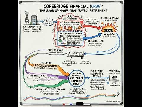 Corebridge Financial - AIG Spin-off. Retirement Giant. - $CRBG