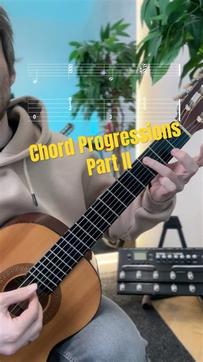 An easy chord progression for beginners #chordprogression#guitarchordslesson #guitartab#fingerstyle