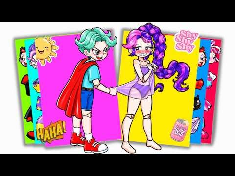 LILY LOVEBRAIDS LOOKS SO SHY - Poopy Playtime 5 | Sticker Book DIY