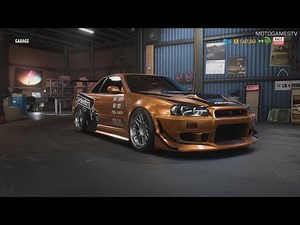 Need for Speed Payback - Eddie's Nissan Skyline GTR R34 - Customization & Gameplay