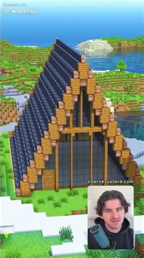 Simple Triangle Log Cabin 🪵 | Easy Minecraft Survival House Build