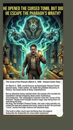 He Opened King Tut's Cursed Tomb – But Survived the Pharaoh's Wrath! Howard Carter's Death (March 2)