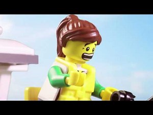 Shark Prank - LEGO Stop Motion Movie - Shark Week