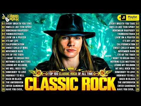 Queen, AC/DC, Bon Jovi, Metallica, Nirvana, Scorpions - Classic Rock Songs 70s 80s 90s Full Album