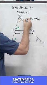 SEMELHANÇA DE TRIÂNGULOS - Prof Soletti #enem #vestibular #matematica