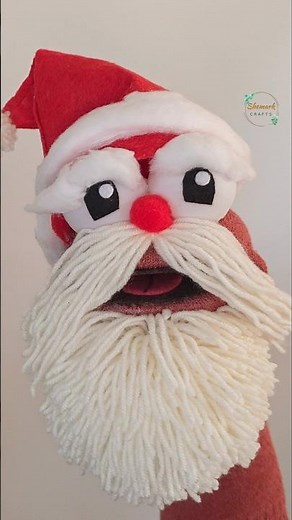 Santa Claus Sock Puppet Making 🎅 Easy Christmas Craft #diy #christmas