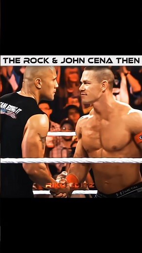 John Cena vs The Rock 🔥 THEN vs NOW Edit☠️🥶 #shrots #johncena #therock #viral #fypシ#youtubeshorts