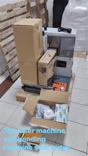 The laser machine and bonding machine sent today | ZJWY Mobile phone LCD bonding machine and laser machine factory