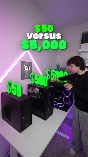 $50 vs $5000 Gaming PC Comparison