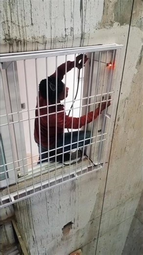 home window safety metal grill covering installation💥