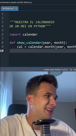 Crea el Calendario de un Mes en Python 📅🐍