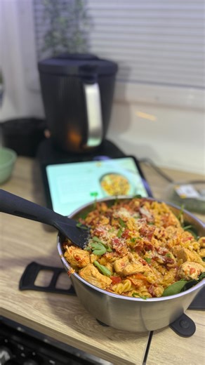 Dr Jana Pittman on Instagram: "My demo and first meal cooked in the Thermomix TM7!! Definite yes for caravan life!!! Way cooler than expected (like many of you suggested 😄) Why for us as a travelling family? - replaces lots of items ie saucepans, cook books and steamers, can even boil water and make ice cream ! - insulated outer case - so in a small space little fingers don't get burnt. - weighs it all for you.. no scales needed! - recipes on the unit, including selecting an ingredient/l