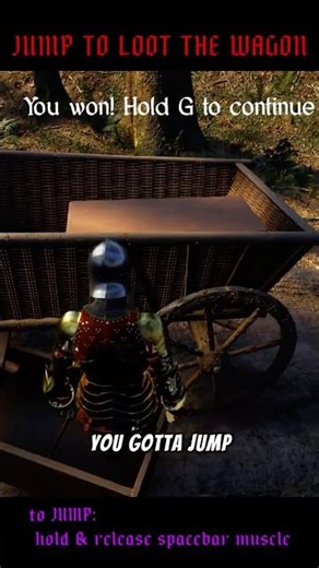 You Can JUMP in Half Sword?! LOOTING the WAGON on FOREST MAP